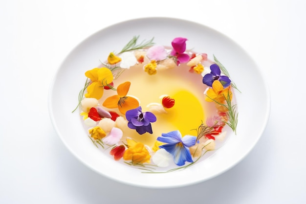 Talery z kolorowymi potrawami